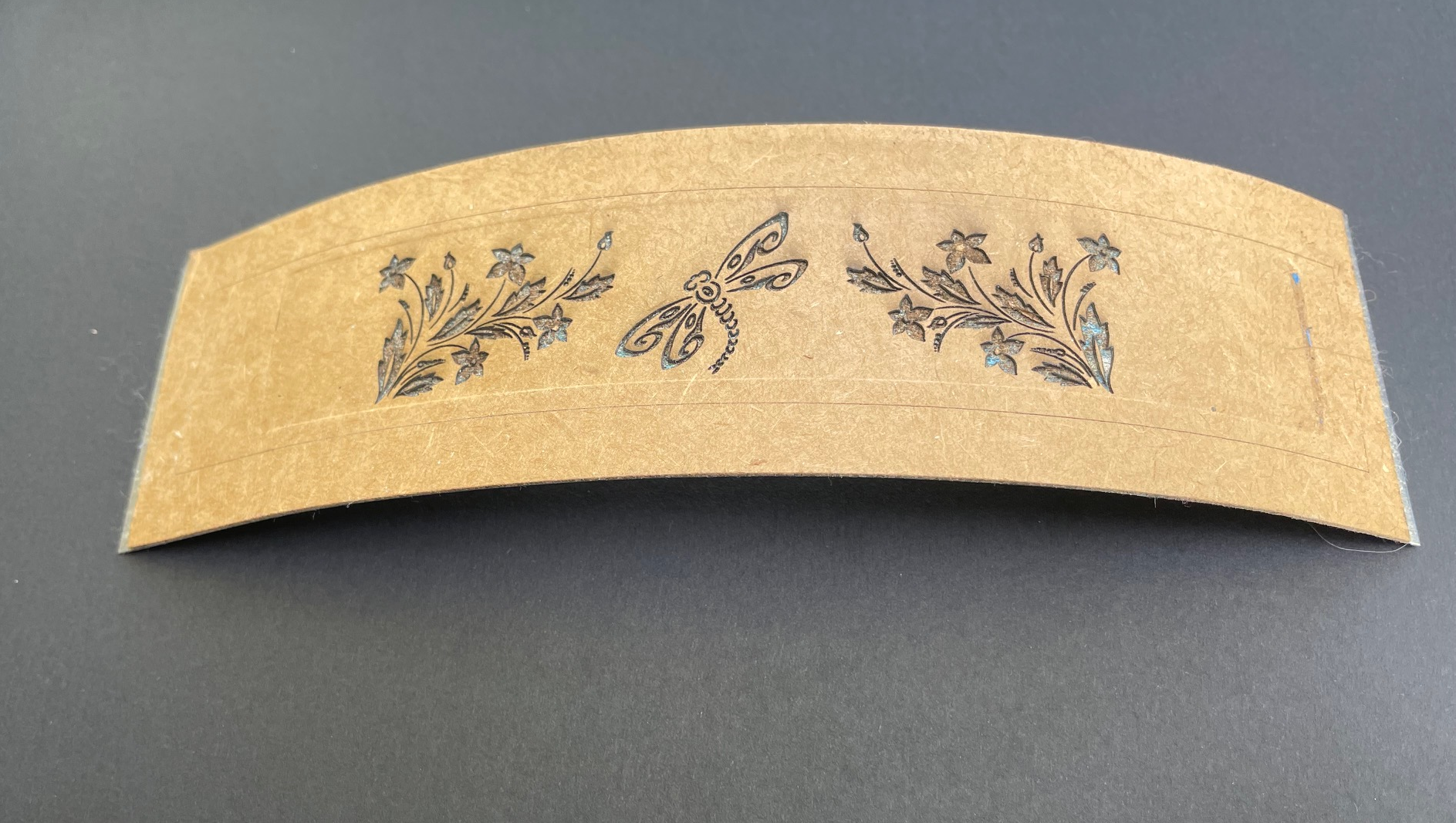 Dragonfly bracelet embossing pattern plate