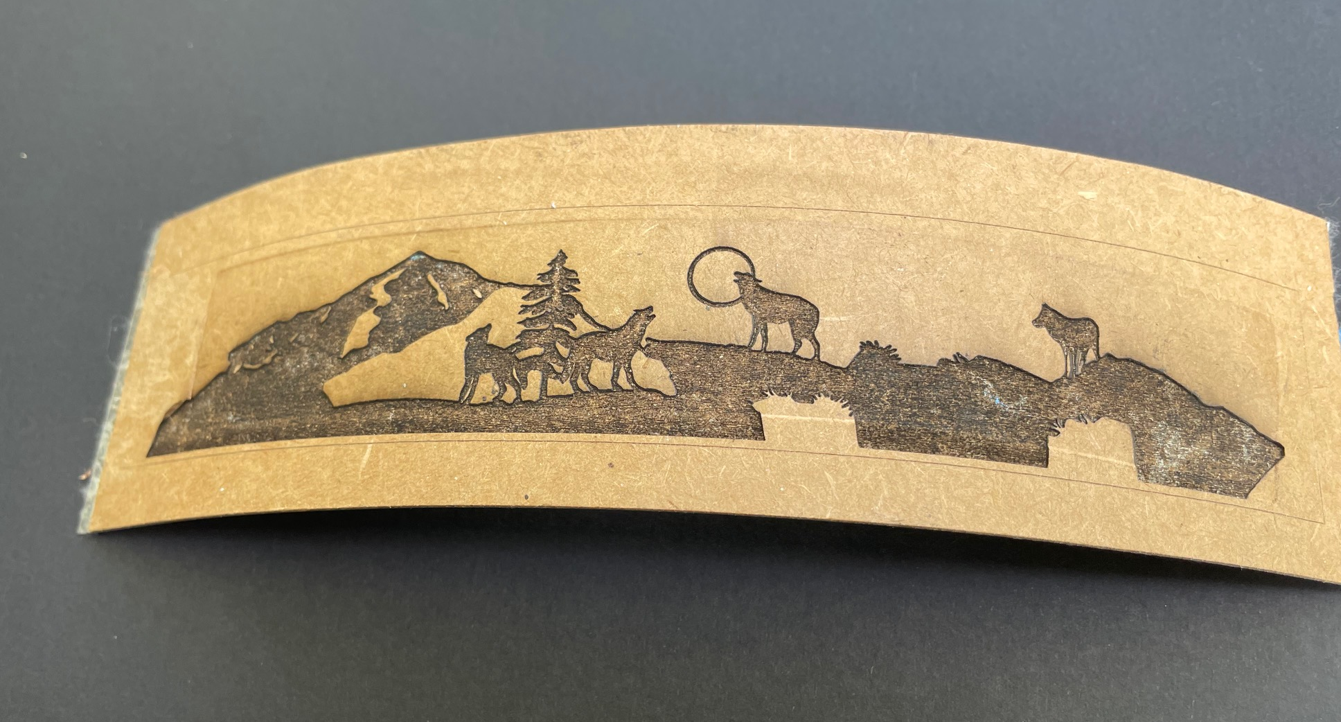 Wolf bracelet embossing pattern plate